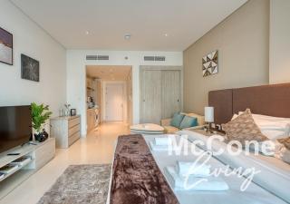 Beachfront Studio Right by Nakheel Mall - Dubái - 9