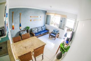 5E-Pe na Areia da Praia do Tombo, 2 Quartos, Ar Cond, 2 Banheiros,2 vagas+Roupas de Cama - Guarujá - 6