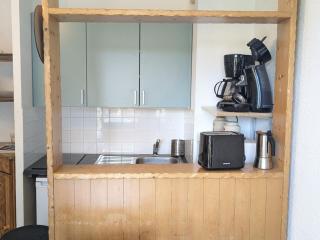Studio cabine 4 pers, pied des pistes, balcon, exposé sud - FR-1-557-132 - 0