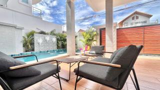 h2中天海滩 风月步行街 市中心 BBQ 酒吧街 独栋别墅4卧5卫豪华装修芭提雅海天-悠舍泳池桑拿房别墅 - 6