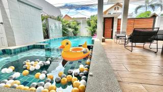 h2中天海滩 风月步行街 市中心 BBQ 酒吧街 独栋别墅4卧5卫豪华装修芭提雅海天-悠舍泳池桑拿房别墅 - 8