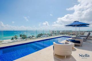 Condos with Private Jacuzzi and shared Ocean View Roof pool - Playa del Carmen - 0
