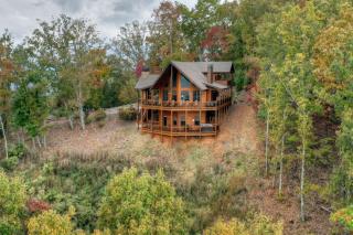 Skyfall Sweeping mountain views gas fireplace hot tub - Mineral Bluff - 3