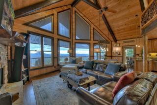 Skyfall Sweeping mountain views gas fireplace hot tub - Mineral Bluff - 2