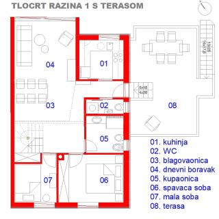 Obiteljski smještaj 100 m2, app 4stars, plaža, jacuzzi - Vir - 8