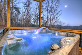 Skyfall Sweeping mountain views gas fireplace hot tub - Mineral Bluff - 8