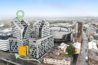 Come in! "Areena" Two bedroom apartment for 5 people 11th floor above the Tampere! - Tampere - 7
