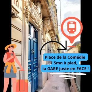 Appart l'Echappée Belle, Centre Historique, Gare - Montpellier - 6