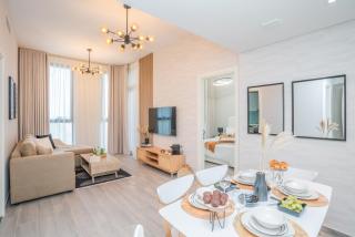 Modern 1BR Apt with Calm Views in Mesk 1 by Vibel - Dubai - 4