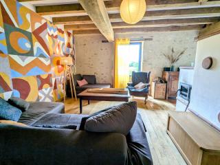 Deux maisons berrichonnes avec jardin privatif et cour partagée, idéale pour les groupes - FR-1-591-617 - Thenay - 9