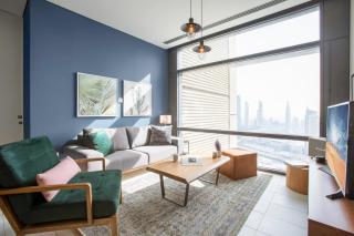 Blueground DIFC Burj view pool gym DXB-378 - Dubai - 0