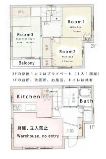 Detached Japanese wooden house, a rarity in Tokyo of Quiet residential area! Rent out the whole house 7 min walk from JR Kameari station - 9