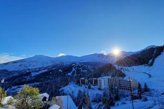 Studio 4p - vue magnifique - pied des pistes - Enchastrayes - 1
