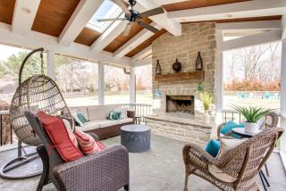 Birdsong Retreat Hot Tub Grill Fire Pit - 7