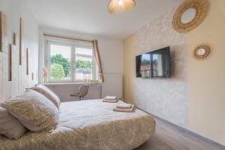 Chambre Lucie - 2 SDB - Balcon - Parking - WIFI - Joeuf - 9