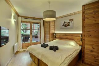 ARC 1950, Appartement 6 couchages, Exposition Ouest, Vue Col des Frêtes, Sauna Hammam Jacuzzi Piscine Vue MontBlanc - 9