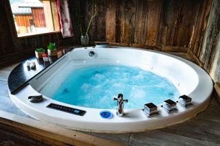 Chalet La Plagne jacuzzi vue top - Montchavin - 8