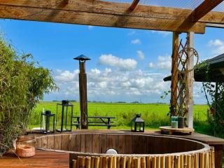 Winterharde pipowagen met hottub, bbq & uitzicht - 2