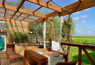 Winterharde pipowagen met hottub, bbq & uitzicht - 9