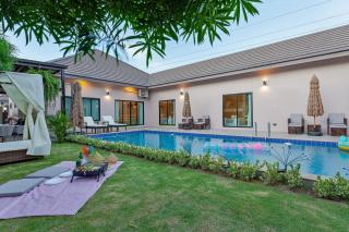 Hidden Cove Pool Villa 11BR 15 Mins Jomtien Beach 11臥室泳池派對別墅 花園燒烤 - Ban Huai Yai - 2