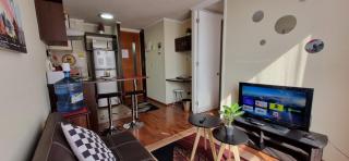 Depto moderno con piscina y vista ciudad, a pasos Metro Santa Isabel y Barrio Italia - 1