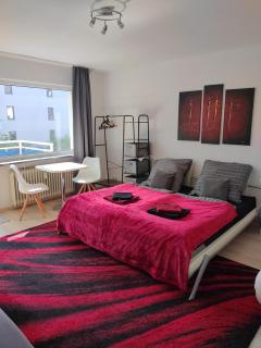 Kleines Apartment in Frankfurt mit eigenem Stellplatz in Messenähe - Frankfurt am Main - 0