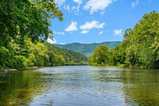Cute Riverside Cabin w Hot Tub Fire Pit & Kayaks - Rileyville - 7