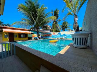 Recantos Pinheiros - Casa inteira, até 11 hóspedes - Piscina privativa, sinuca, e ar condicionado nos 3 quartos - Condomínio Orla 500, lado praia - Unamar, Cabo Frio-RJ - Tamoios - 8