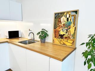 New studio, King bed, Free parking, Terrace - Prague - 2