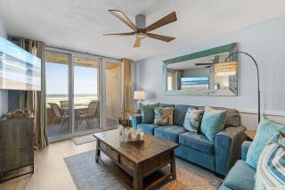 Oceanfront Condo at Oceania Beach Club - Pool, Balcony, Sleeps 4, Walk to Flagler Ave! - New Smyrna Beach - 0