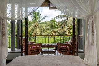 Eco Family Retreat, Rice Field & Jungle Views, Shared Pool, Nature Inspired Villa - Ubud - 5