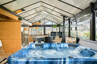 VILLA ARCADIA - Piscine - Spa - Sauna - Cinéma - Jeux d'arcades - Jeux vidéo - Bassin naturel - Jardin - 9