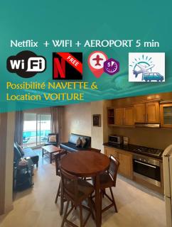 Studio confortable avec vue sur Piscine et proche de l'Aéroport Mohammed V - Nouaceur - 0