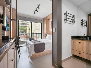 Studio Kitchen Modern Coworking Balcony - São Paulo - 7