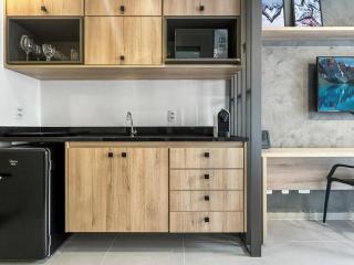 Studio Kitchen Modern Coworking Balcony - 5