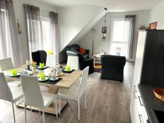 Serviced Apartment " Nautilus " Papenburg Großer Balkon Einbauküche Neubau 74 qm Free Wifi 2 Schlafzimmer - Papenburg - 7