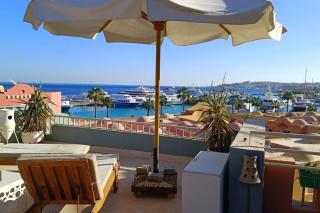 Sunny Sea View Studio Marina on private roof - Hurghada - 0