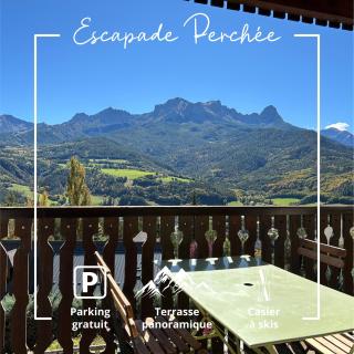 Escapade Perchée - Vue - Balcon - Parking - Barcelonnette - 0