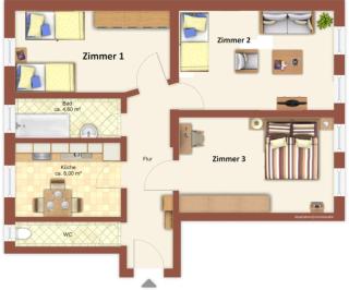 Gablenz - Apartments - ideal für bis zu 5 Pers - Chemnitz - 7