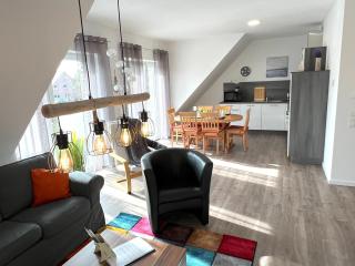 Ferienwohnung "Atlantis" Papenburg Balkon Einbauküche Neubau 74 qm Free Wifi 2 Schlafzimmer 4 Personen - Papenburg - 9