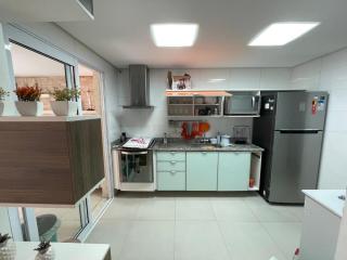 Apartamento estilo garden 150 m da praia da enseada com churrasqueira - Guarujá - 5