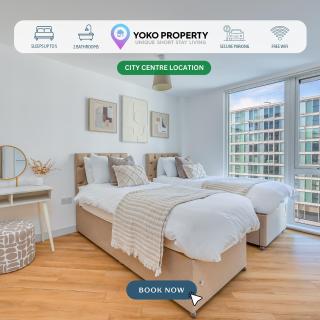 Stunning City Centre Apartment with Balcony, Free Parking, Fast Wifi and SmartTVs by Yoko Property - 0