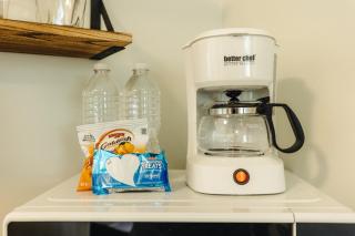 Centrally Located Memphis Tiny Home Queen Bed REAR - 2