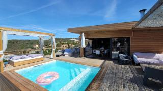 Villa nestled in the maquis sea view heated swimming pool jacuzzi - Albitreccia - 8