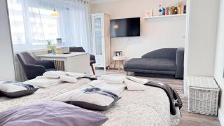 10-105, sehr Strandnah, im Herzen Westerlands, Westbalkon, 1 Zi - Westerland - 0