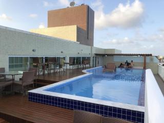 Flat 202 com vista parcial do mar de Intermares - Cabedelo - 6