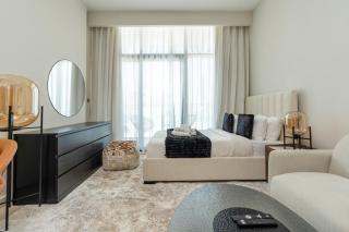 Nasma Luxury Stays - Azizi Riviera 6 Cozy Studio with Burj Khalifa View - Dubái - 9
