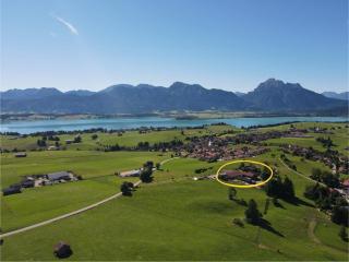 Chalet - Ferienwohnungen - Biohof Stöger - Panoramasüdbalkon - grandiose Aussicht auf See, Berge und Schloss Neuschwanstein - 7