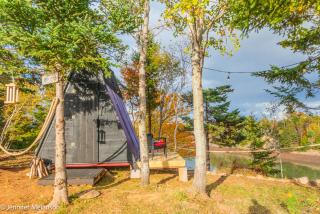 Wooden A-Frame Tent - 0