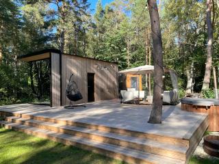 Telise TinyOne is a modern forest cabin with a cozy hot tub - Vööla - 4